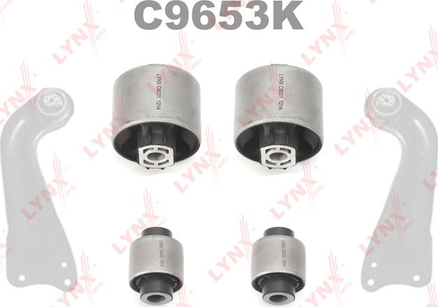 Сайлентблок заднего рычага подвески LYNXauto KIT. Артикул C9653K