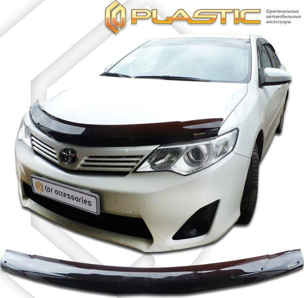 Дефлектор СА Пластик для капота (Classic черный) Toyota Camry 50, 55 (V50, V55, XV50, XV55) 2011-2014. Артикул 2010010112677