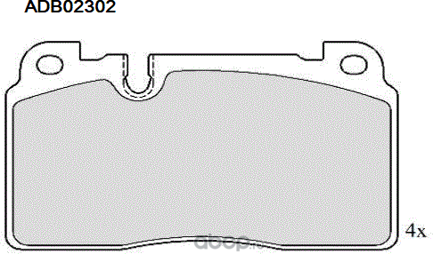 Колодки тормозные дисковые (Allied Nippon). Артикул ADB02302