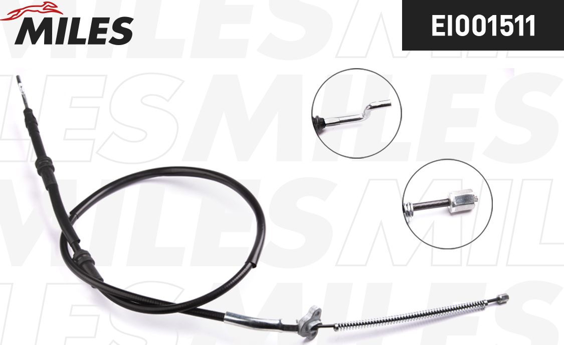 Трос ручника (тросик ручного тормоза) Miles. Артикул EI001511