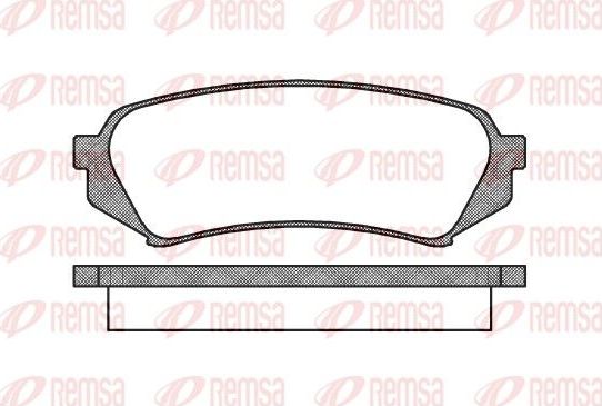 Тормозные колодки Remsa. Артикул 0706.00