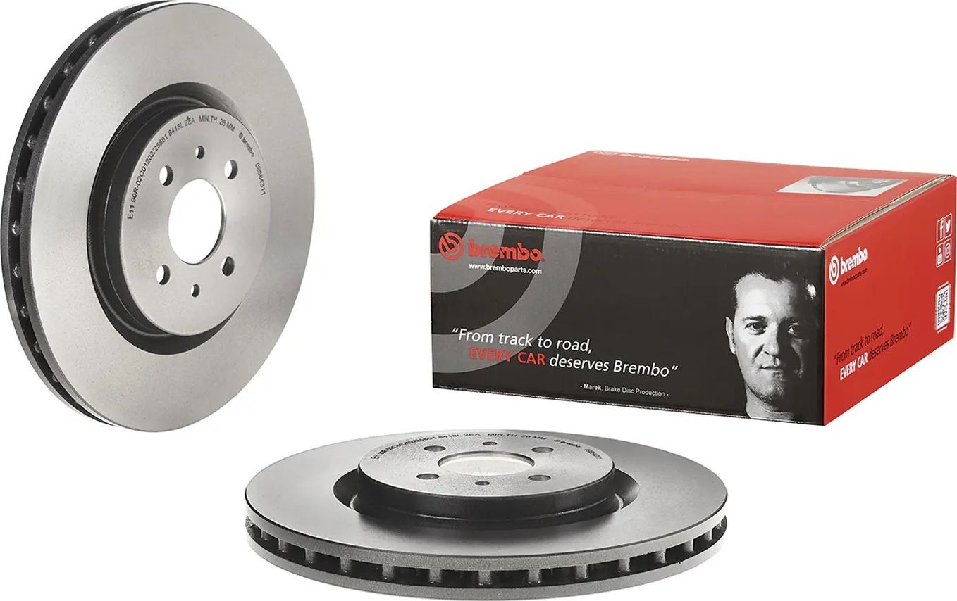 Тормозной диск Brembo PRIME LINE - UV Coated. Артикул 09.6843.11