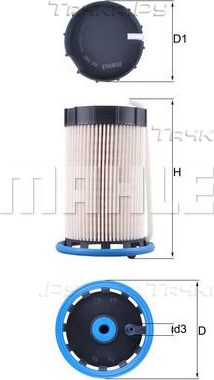 Топливный фильтр Mahle. Артикул KX 592