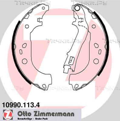 Тормозные колодки Zimmermann задние для Fiat Doblo I 2001-2015. Артикул 10990.113.4