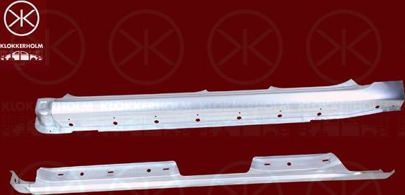 Пороги Klokkerholm левый для Toyota Corolla E120, E130 2001-2008. Артикул 8116011