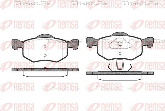 Тормозные колодки Remsa передние для Ford Maverick II 2001-2007. Артикул 0802.00