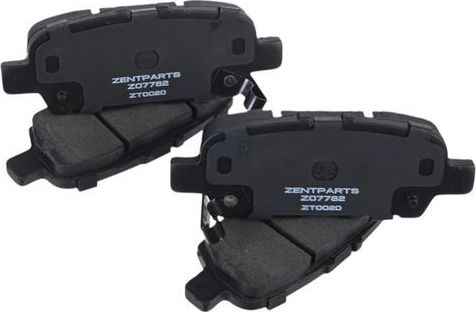 Тормозные колодки Zentparts. Артикул Z07782