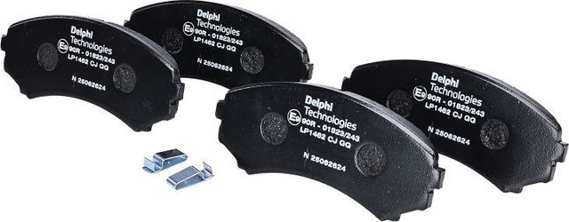 Тормозные колодки Delphi (Low-Metallic) передние для Isuzu D-Max I 2002-2012. Артикул LP1462