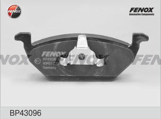 Тормозные колодки Fenox. Артикул BP43096