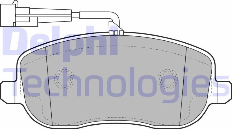Тормозные колодки Delphi (Low-Metallic). Артикул LP2024