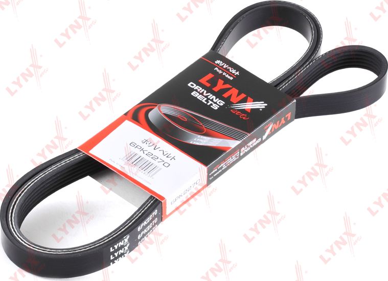 Приводной ремень поликлиновой LYNXauto для Jeep Cherokee II (XJ) 1988-2001. Артикул 6PK2270