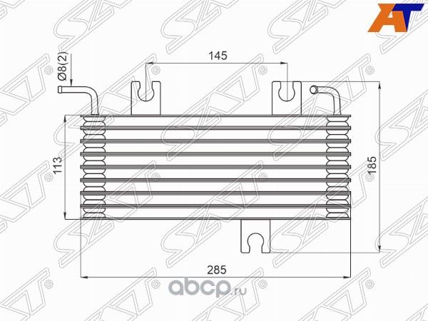 РАДИАТОР ОХЛАЖДЕНИЯ CVT NISSAN QASHQAI 06-13 (SAT). Артикул ST21606JD30D