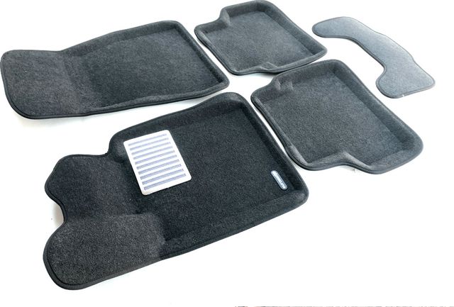 Коврики текстильные Euromat 3D Lux для салона BMW 5 G30 2017-2023 Темно-серые. Артикул EM3D-001219G