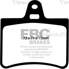 Тормозные колодки EBC Brakes задние для Citroen C5 I 2001-2008. Артикул DP21373