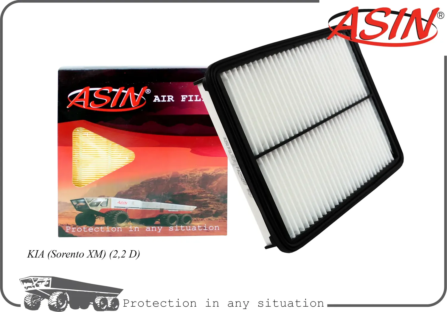 Фильтр воздушный (Asin). Артикул ASINFA2589