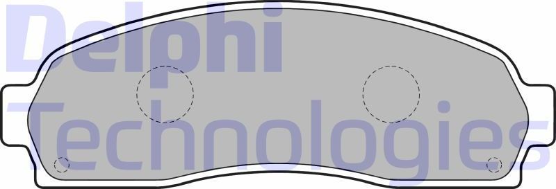 Тормозные колодки Delphi (Low-Metallic). Артикул LP1757