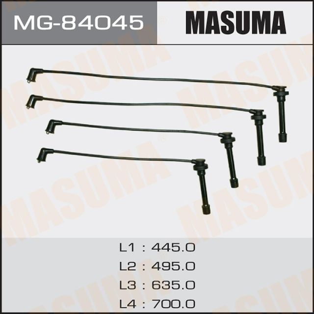 Высоковольтные провода (провода зажигания) (комплект) Masuma для Mitsubishi Galant VII 1992-1996. Артикул MG-84045