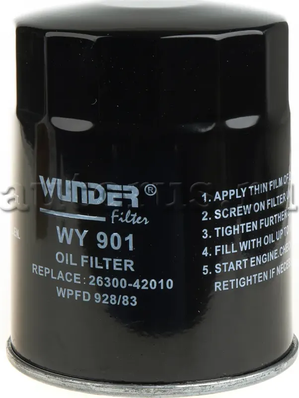 Фильтр масляный HYUNDAI H-1/H100/Porter/Terracan mot.2.5D WUNDER FILTER WY901 Wunder. Артикул WY901