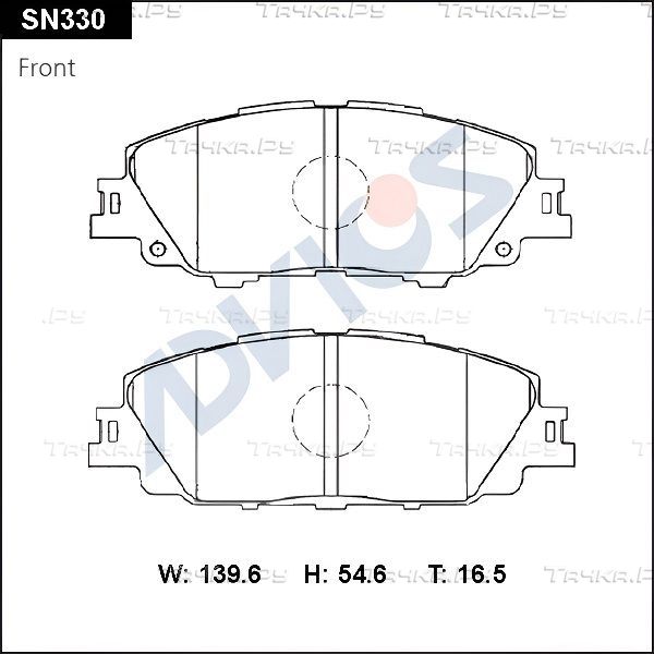 Тормозные колодки Advics. Артикул SN330