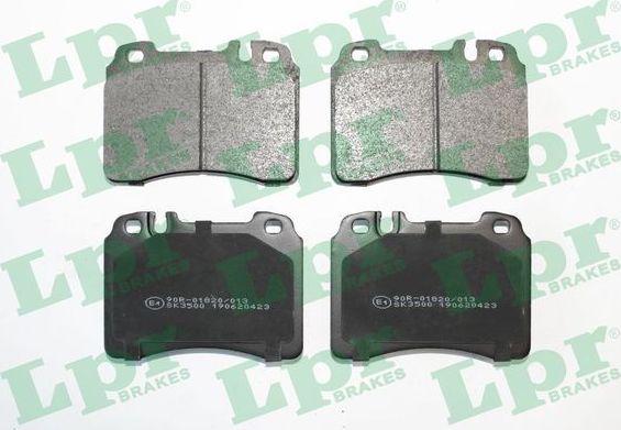Тормозные колодки LPR передние для Mercedes-Benz SL-Класс IV (R129) 1989-2001. Артикул 05P423