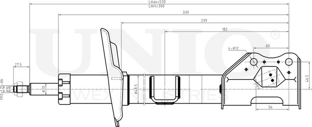 Амортизатор подвески (Unio). Артикул SAB-10306