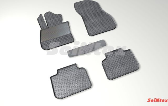 Коврики резиновые Seintex с узором сетка для салона BMW X1 F48 2015-2026. Артикул 86991
