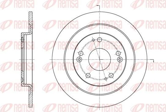 Тормозной диск Remsa. Артикул 61654.00