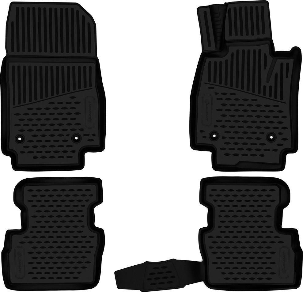 Коврики 3D Element для салона Mazda 2 III 2014-2026 П.Р., Хб, 4шт.. Артикул ELEMENT3DA0N019210k