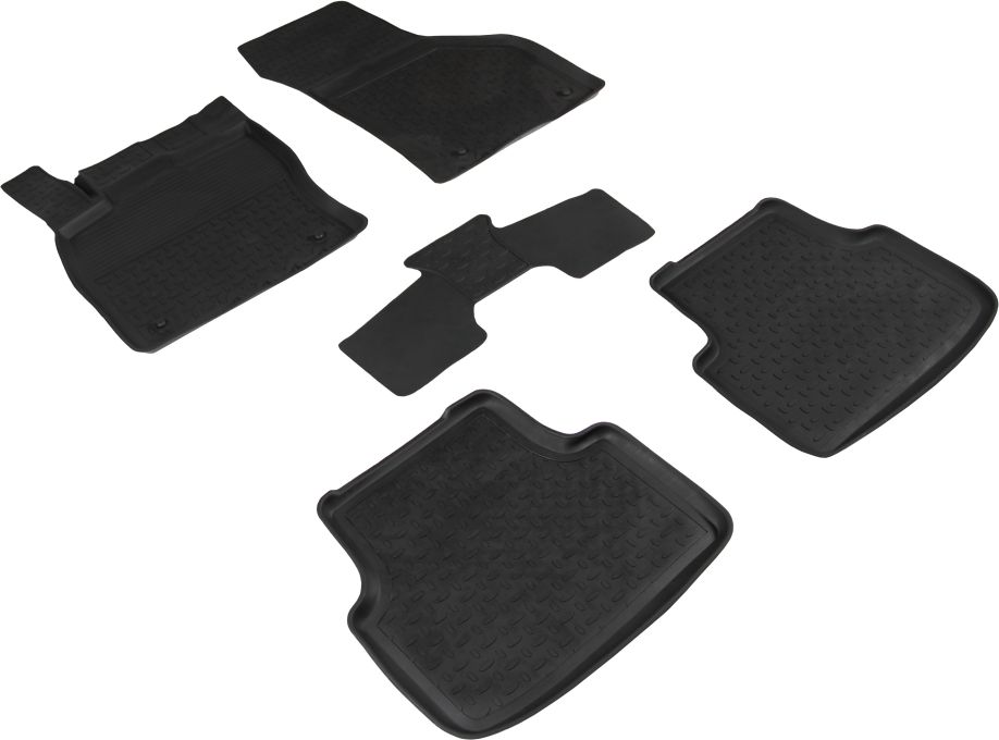 Коврики резиновые Seintex с высоким бортиком для салона Volkswagen Jetta VII 2018-2026. Артикул 94112