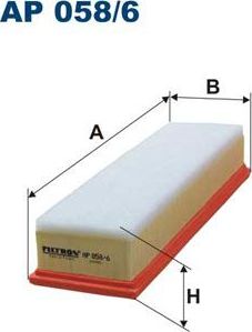 Воздушный фильтр Filtron. Артикул AP 058/6
