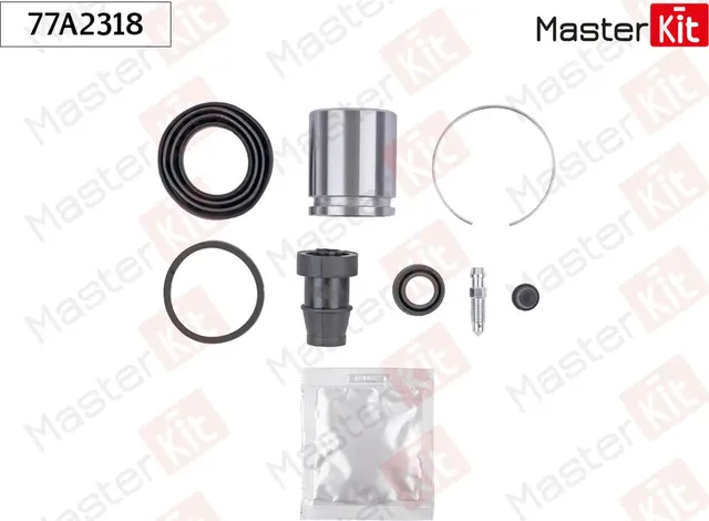 Ремкомплект тормозного суппорта с поршнем | зад | (Master KIT). Артикул 77A2318