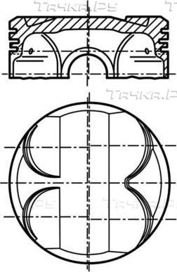 Поршень Mahle для BMW 1 I (E81/E82/E87/E88) 2004-2011. Артикул 081 PI 00101 001