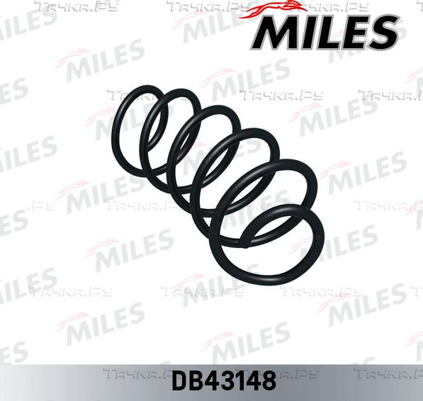 Пружина подвески Miles передняя для Volkswagen Passat B6 2005-2011. Артикул DB43148