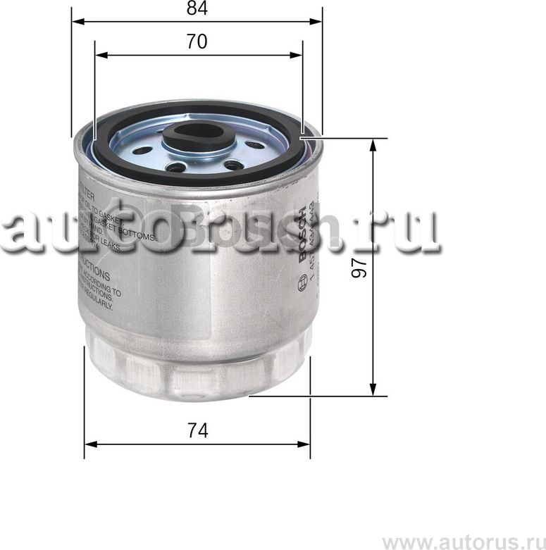 Фильтр топливный (Bosch). Артикул 1457434443