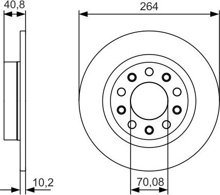 Тормозной диск Bosch. Артикул 0 986 479 C41