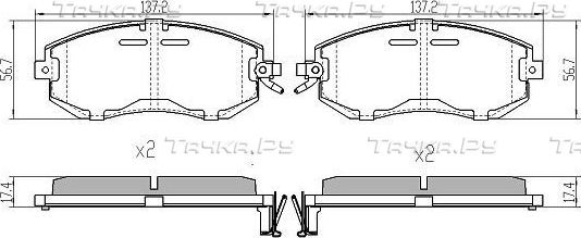 Тормозные колодки Fremax. Артикул FBP-1564