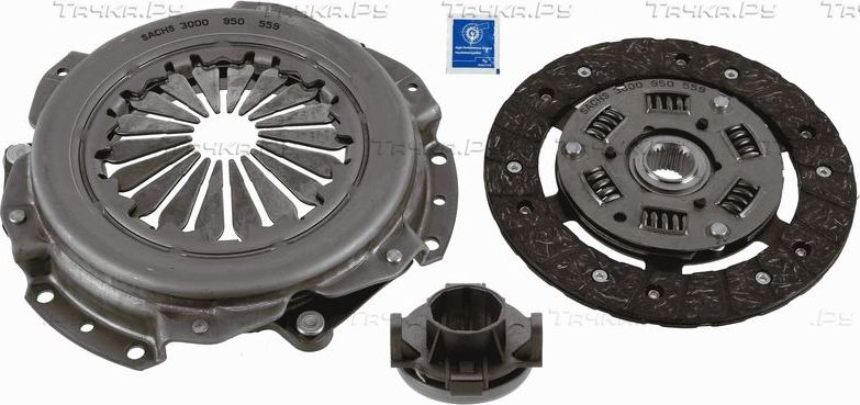 Сцепление (комплект) SACHS для Dacia Solenza 2003-2005. Артикул 3000 950 560