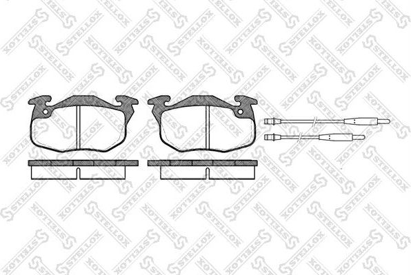 Тормозные колодки Stellox передние для Citroen C15 1988-1996. Артикул 203 034B-SX