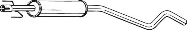 Глушитель (средняя часть) Bosal для Opel Astra H 2004-2010. Артикул 284-739