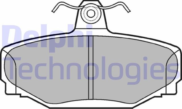 Тормозные колодки Delphi (органический). Артикул LP637