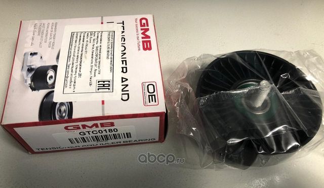 Направляющий (ведущий) ролик приводного поликлинового ремня GMB. Артикул GTC0180