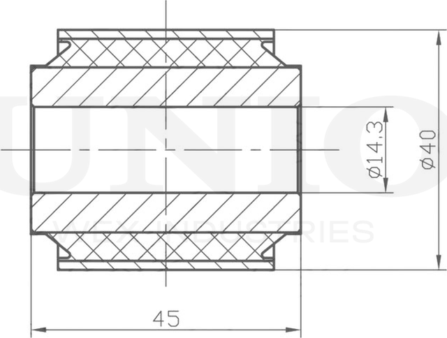 Сайлентблок амортизатора (Unio). Артикул RMP-20269