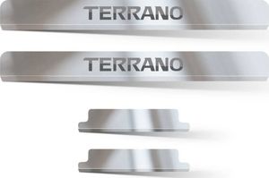 Накладки PT Group на пороги НПС для Nissan Terrano III 2014-2025. Артикул 08062401