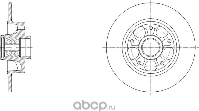 Диск тормозной G-brake GR-03289. Артикул GR03289
