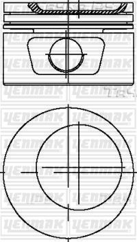 Поршень Yenmak для Opel Omega A 1986-1987. Артикул 31-04209-050