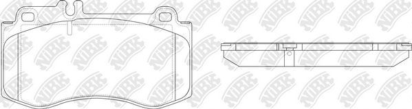 Тормозные колодки NiBK. Артикул PN0491