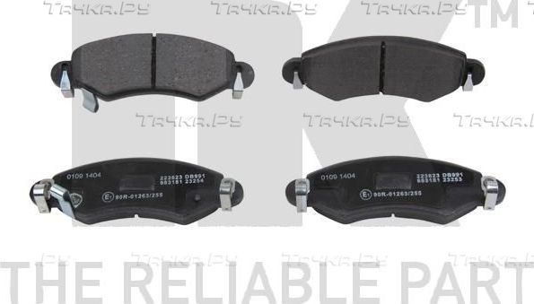 Тормозные колодки NK передние для Suzuki Wagon R+ I 1999-2000. Артикул 223623