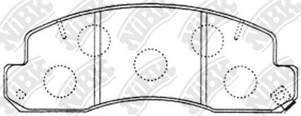 Тормозные колодки NiBK. Артикул PN1388
