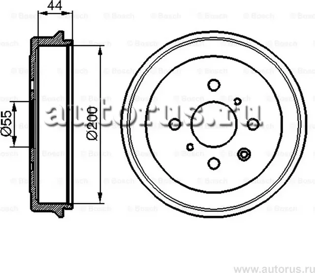 Барабан тормозной (Bosch). Артикул 0986477148