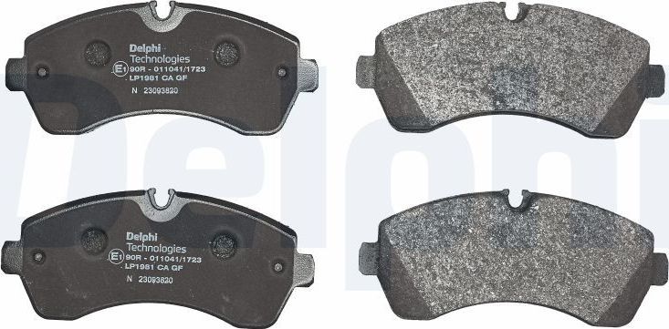 Тормозные колодки Delphi (Low-Metallic). Артикул LP1981